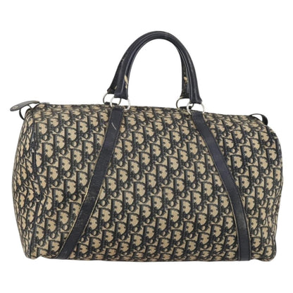 Christian Dior Vintage Trotter Boston Bag Diorissimo Canvas, NAVY, CANVAS, Travel bag