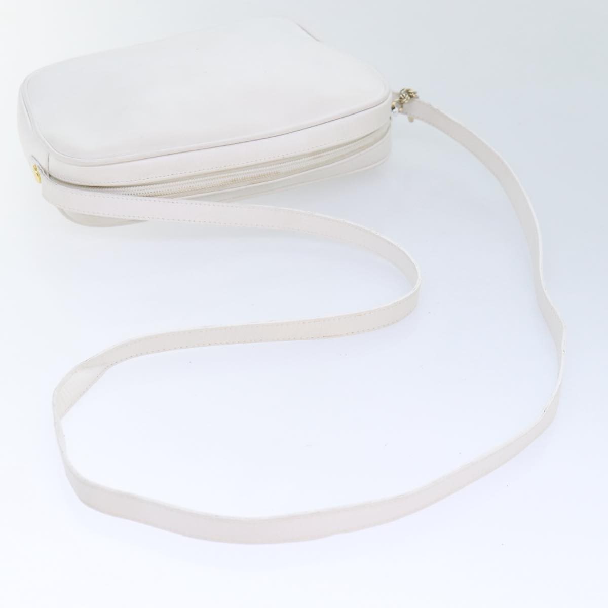 Salvatore Ferragamo Gancini Crossbody Bag Leather, GOLD, LEATHER, Shoulder bag