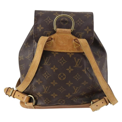 Louis Vuitton Vintage Montsouris Backpack Monogram Canvas, BROWN, CANVAS, Backpack