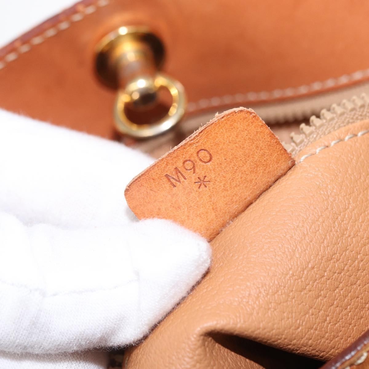 Celine Vintage Macadam Shoulder Bag Canvas and Leather, BROWN, CANVAS, Shoulder bag