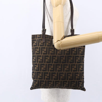 Fendi Vintage Shoulder Bag Zucca Canvas, BROWN, CANVAS, Shoulder bag