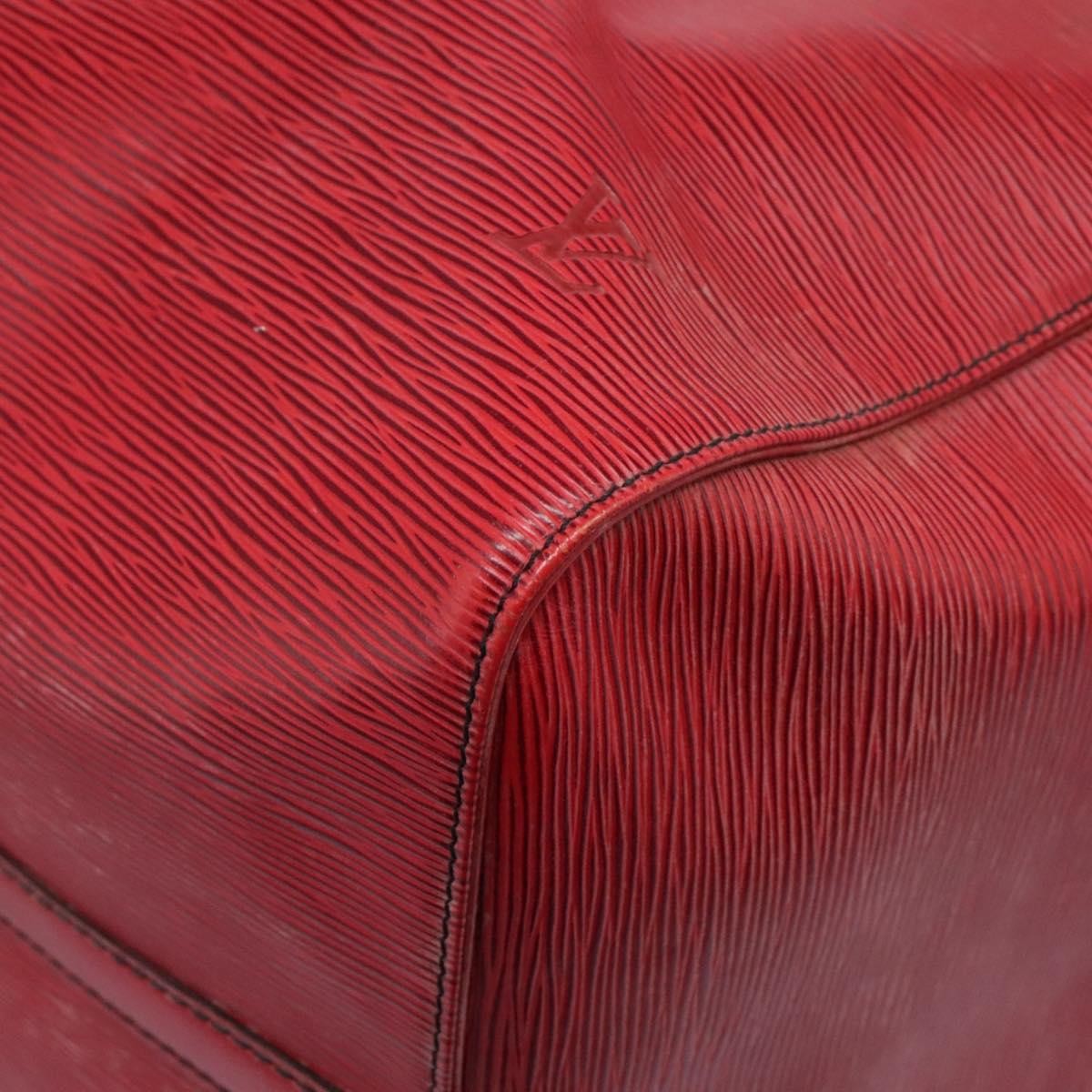 Louis Vuitton Keepall Bag Epi Leather, RED, LEATHER, Travel bag