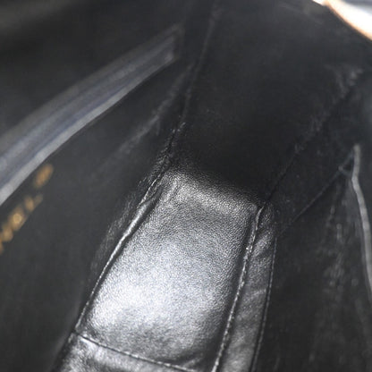 Chanel Vintage Tassel Camera Bag Vertical Quilted Leather, BLACK, LEATHER, Shoulder bag