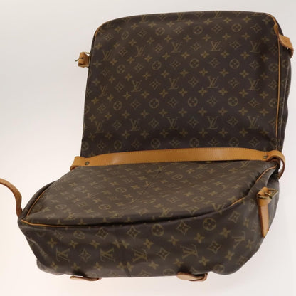 Louis Vuitton Saumur Handbag Monogram Canvas, BROWN, CANVAS, Shoulder bag