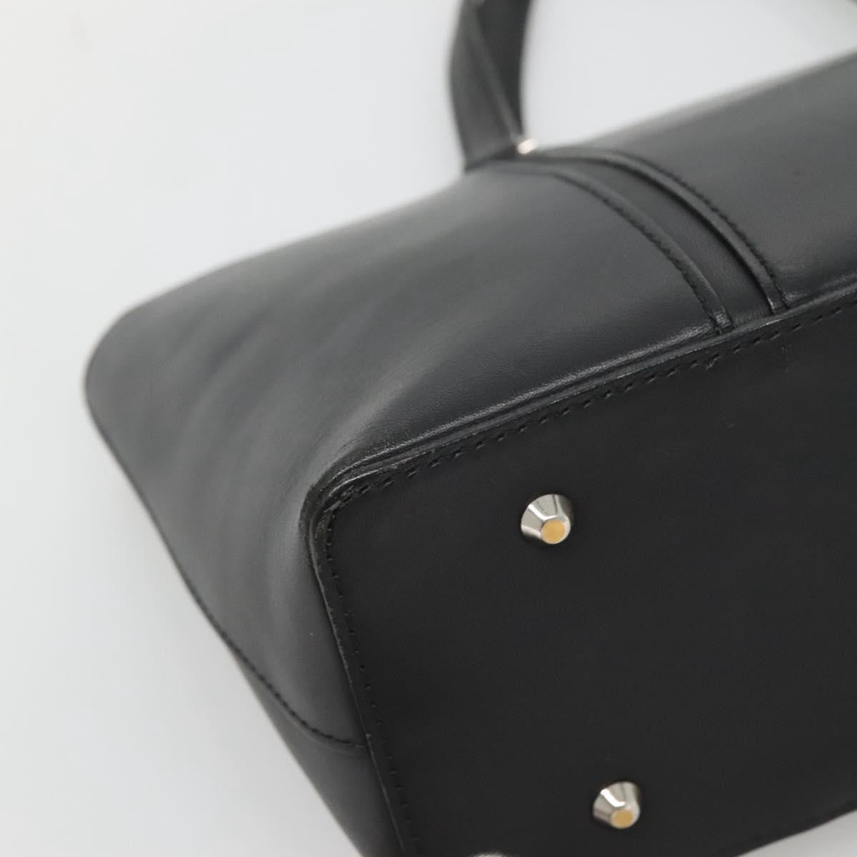 Burberry Vintage Handbag Leather, BLACK, LEATHER, Handbag