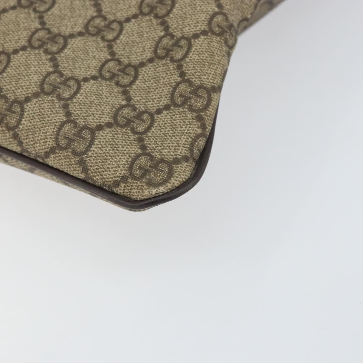 Gucci Zip Top Messenger Bag GG Coated Canvas, BEIGE, PVC, Shoulder bag