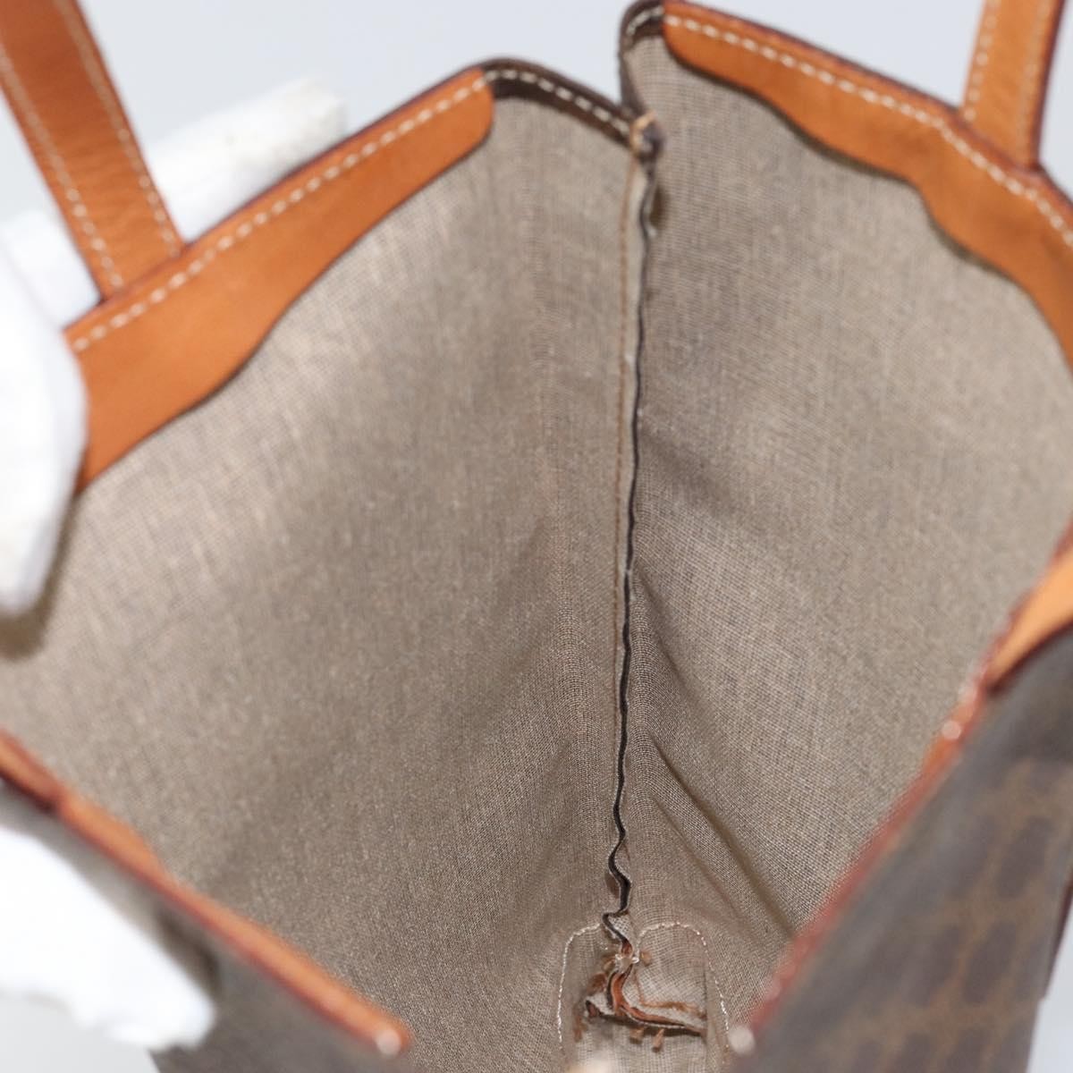 Celine Vintage Macadam Tote bag Canvas, BROWN, CANVAS, Tote bag