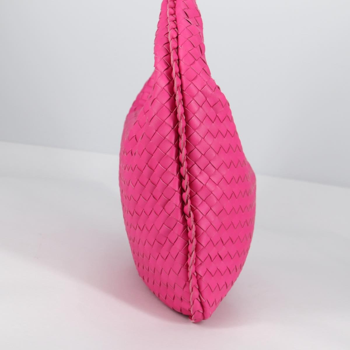 Bottega Veneta Veneta Hobo Intrecciato Nappa, PINK, LEATHER, Handbag