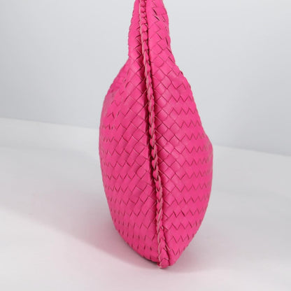 Bottega Veneta Veneta Hobo Intrecciato Nappa, PINK, LEATHER, Handbag