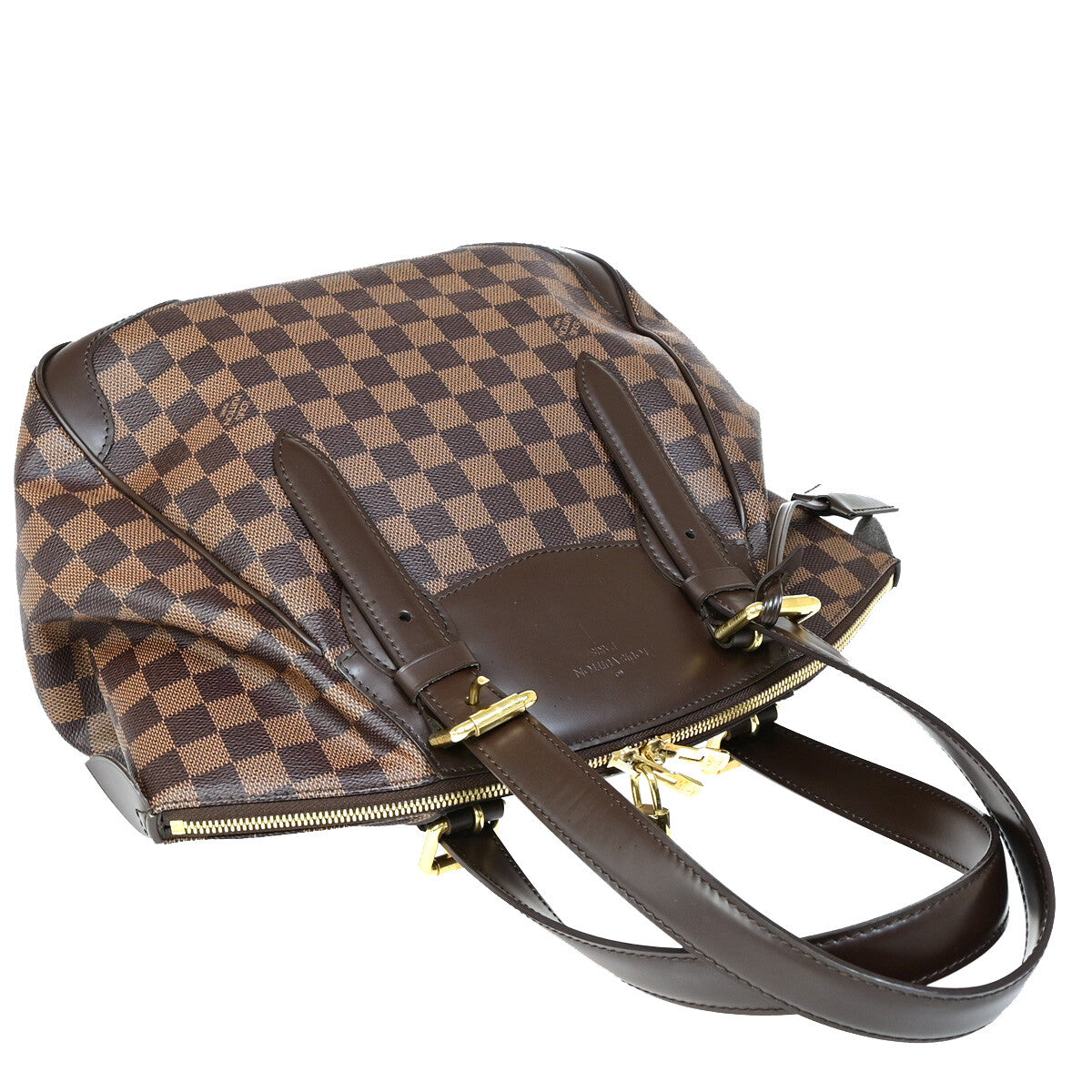 Louis Vuitton Verona Handbag Damier, BROWN, CANVAS, Shoulder bag