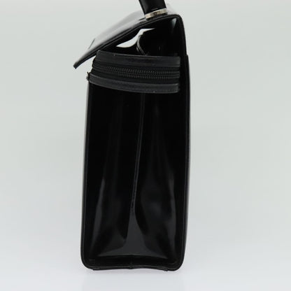 Salvatore Ferragamo Gancini handbag Patent leather, BLACK, PATENT_LEATHER, Handbag