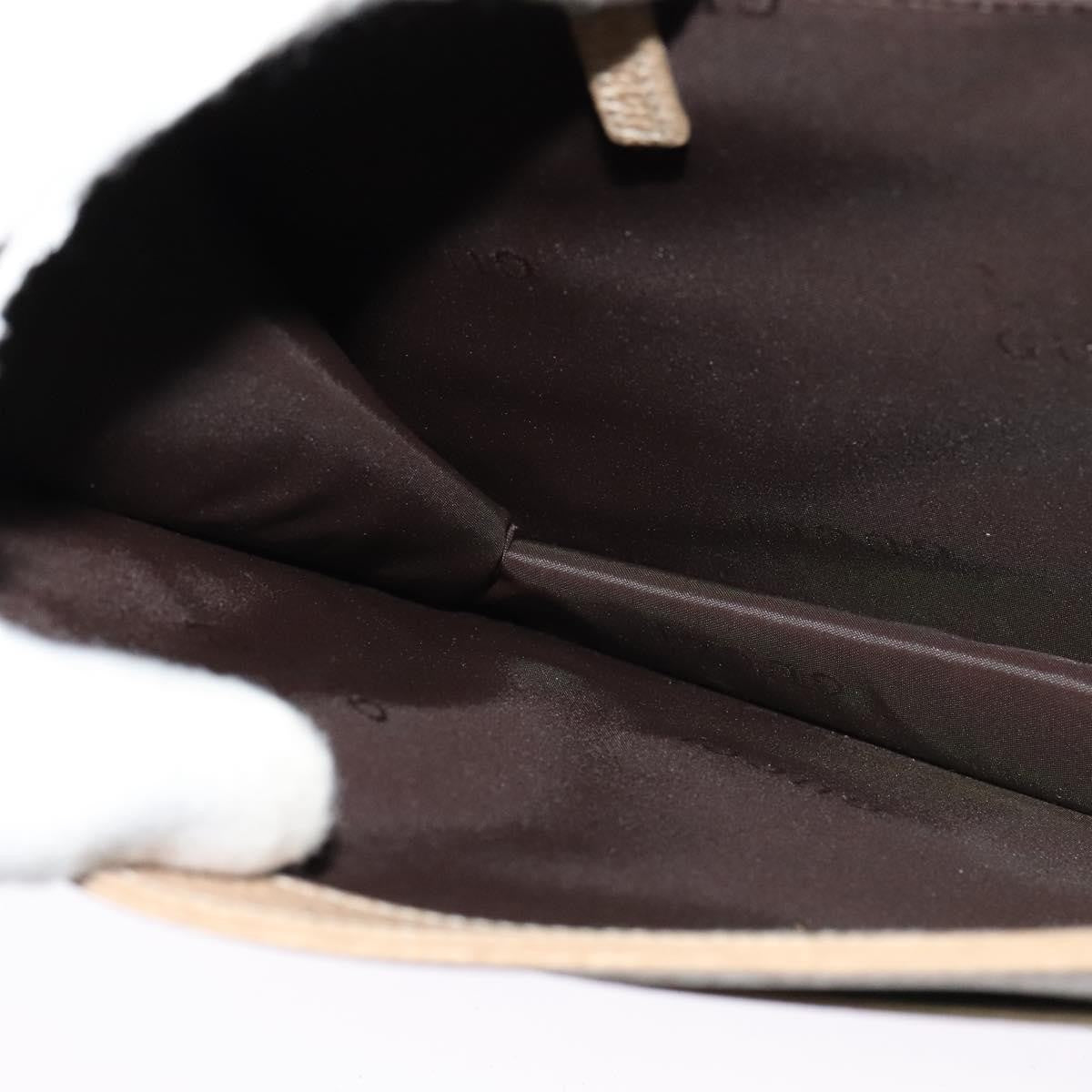 Gucci Vintage Shoulder Bag Leather, BEIGE, LEATHER, Shoulder bag