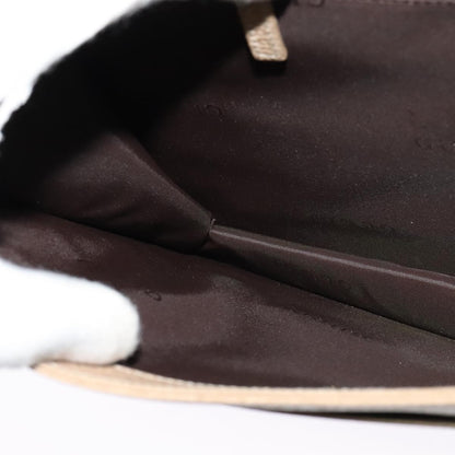 Gucci Vintage Shoulder Bag Leather, BEIGE, LEATHER, Shoulder bag