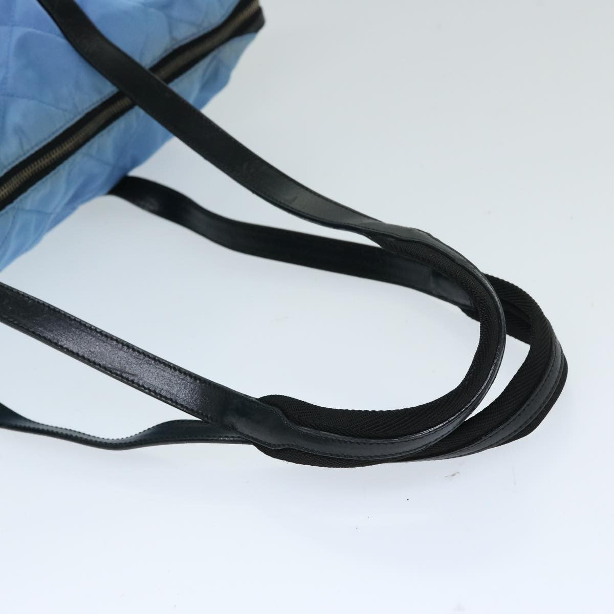 Prada Vintage Zip Tote Tessuto, BLUE, NYLON, Tote bag