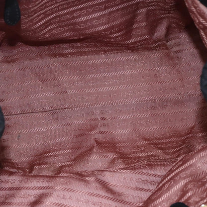 Prada Bow Tote Tessuto, BLACK, NYLON, Handbag