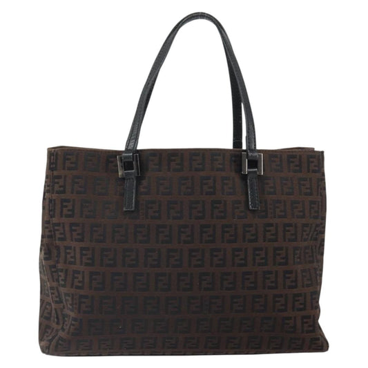 Fendi Vintage Shopping Tote Zucchino Canvas, BROWN, CANVAS, Tote bag