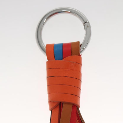 Loewe Anagram Bag Charm Key Holder Metal with Leather, MULTICOLOUR, LEATHER, Charms and Keychains
