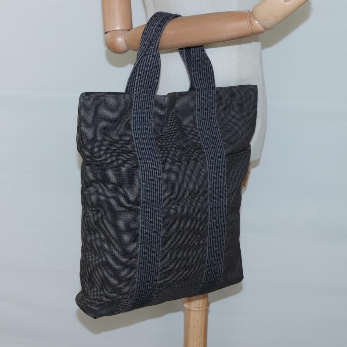 Hermes Fourre-tout Herline Fourre-tout Herline, GRAY, CANVAS, Tote bag