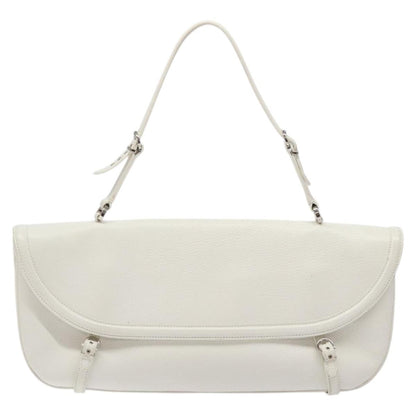 Salvatore Ferragamo Shoulder Bag Leather, WHITE, LEATHER, Shoulder bag