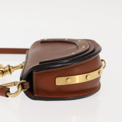 Chloe Nile Crossbody Bag Leather, BROWN, LEATHER, Crossbody bag