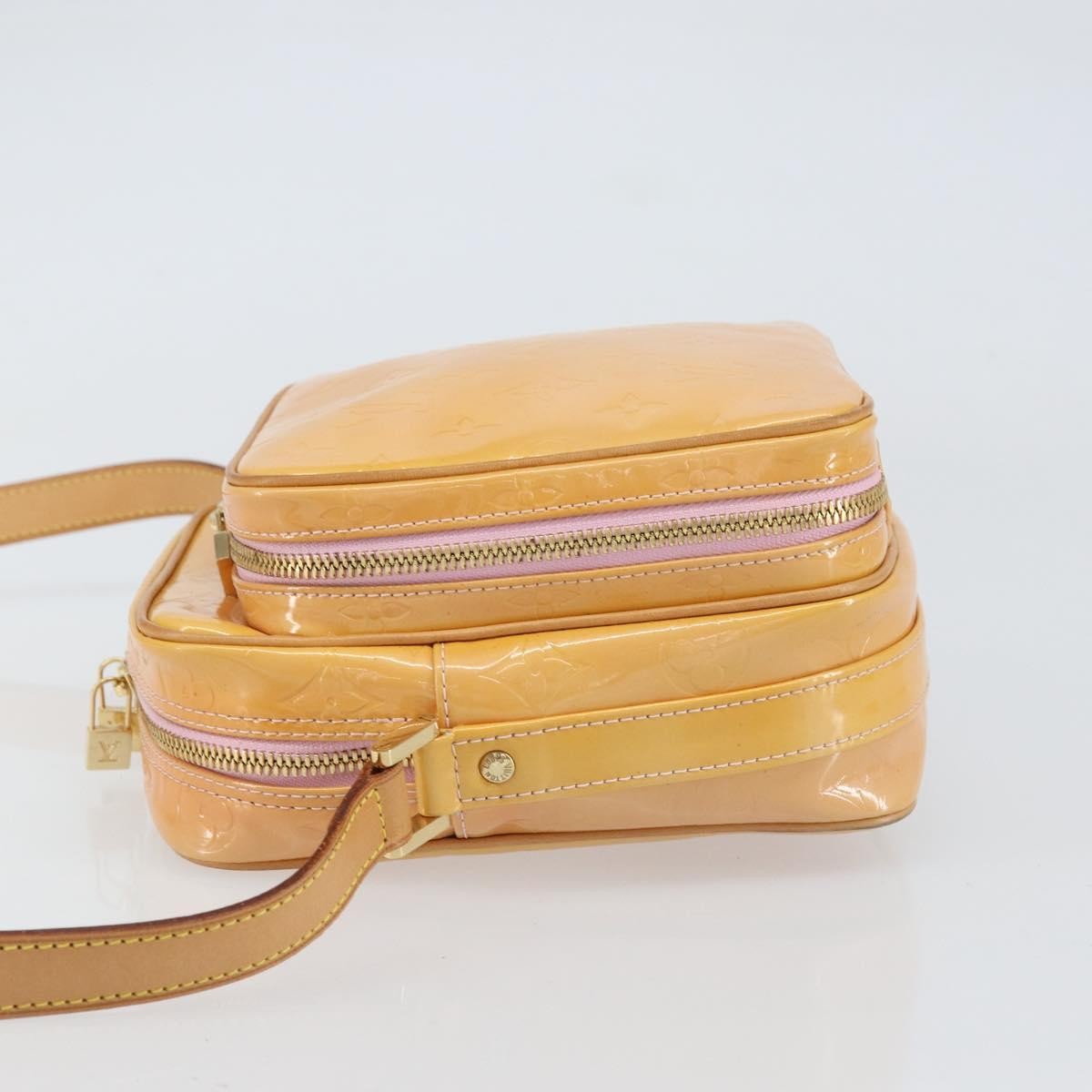 Louis Vuitton Wooster Handbag Monogram Vernis, YELLOW, PATENT_LEATHER, Shoulder bag