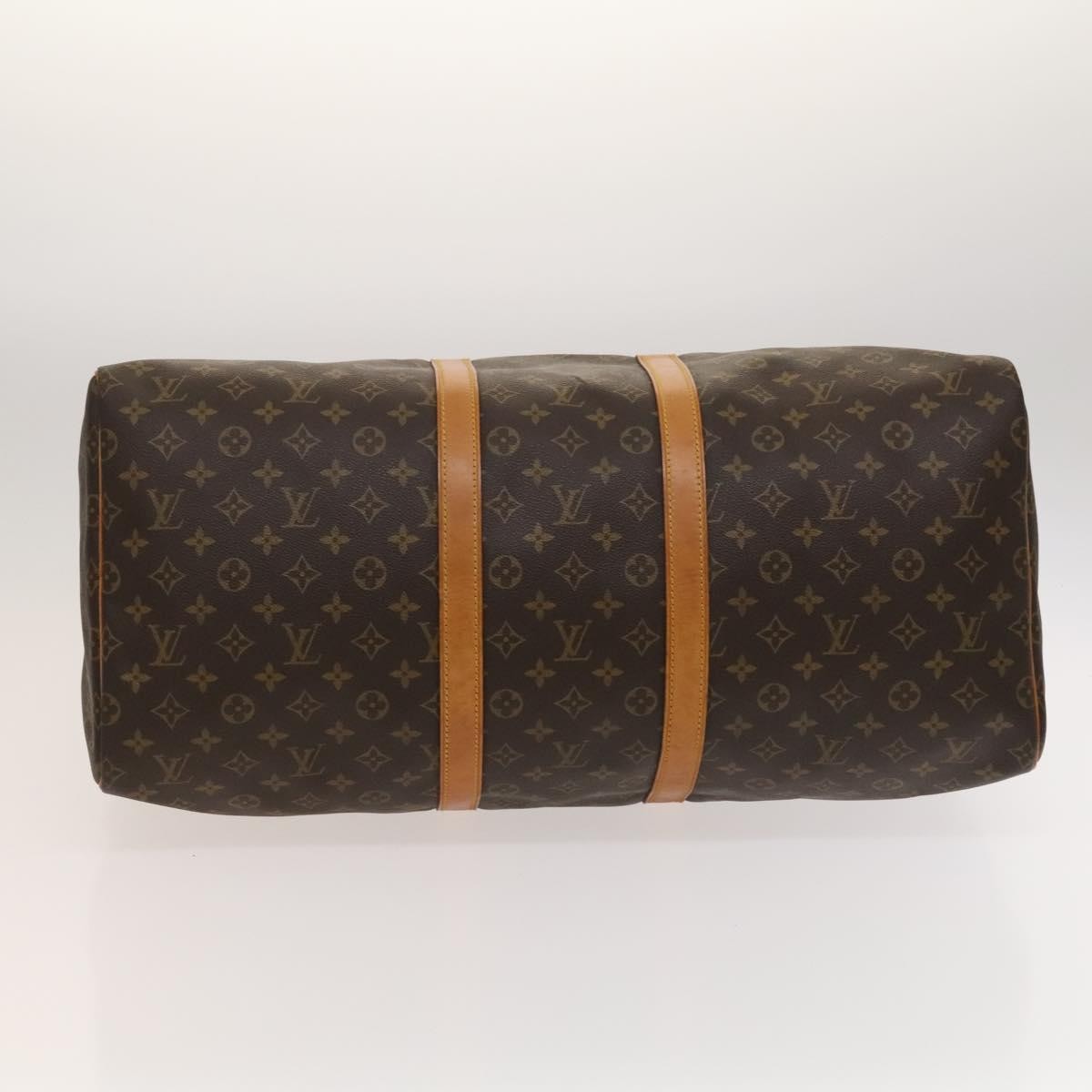 Louis Vuitton Keepall Bag Monogram Canvas, BROWN, CANVAS, Travel bag