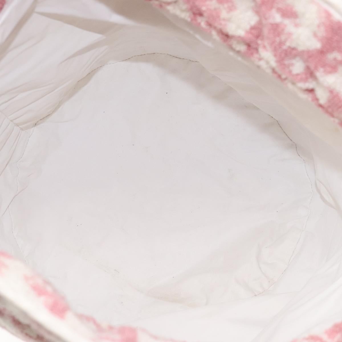 Christian Dior Vintage Trotter Pouch Pile, PINK, COTTON, Clutche & pouche