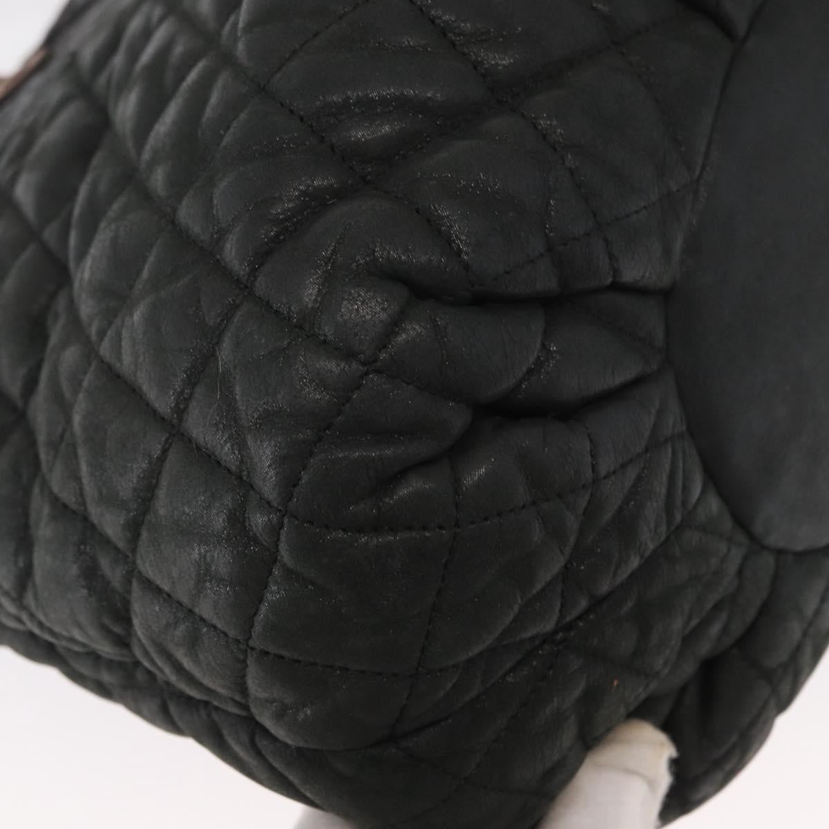 Chanel In The Mix Tote Quilted Iridescent Calfskin, BLACK, LEATHER, Shoulder bag