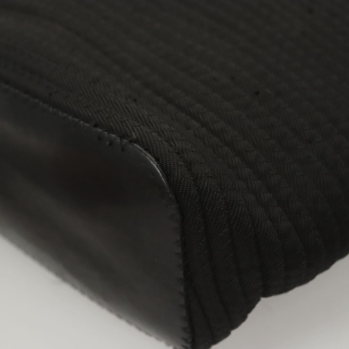 Gucci Vintage Bamboo Handle Tote Canvas, BLACK, CANVAS, Tote bag