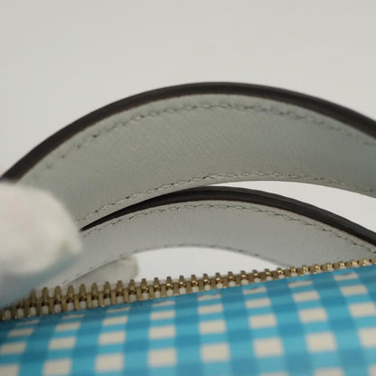 Fendi By The Way Satchel Printed Leather, BLUE, LEATHER, Handbag