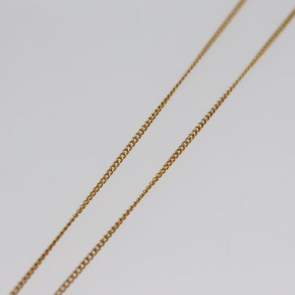 Christian Dior D logo Pendant Necklace Metal, GOLD, METAL, Necklace