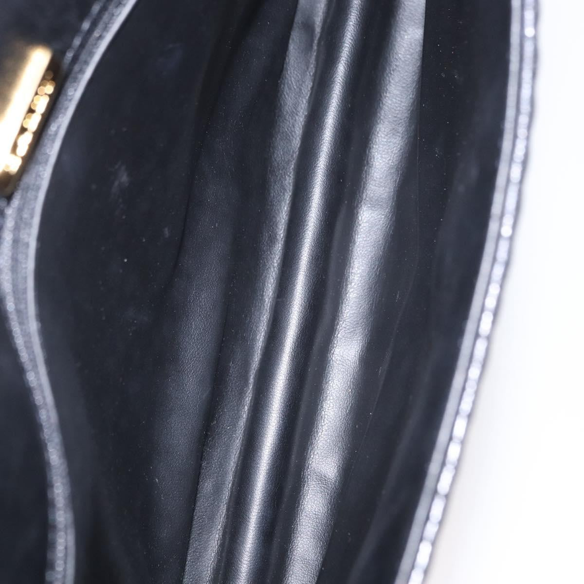 Bally Vintage Handbag Quilted Leather, BLACK, LEATHER, Handbag