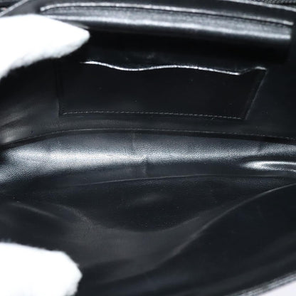 Salvatore Ferragamo Vintage Gancini Pochette Leather, BLACK, LEATHER, Clutche & pouche