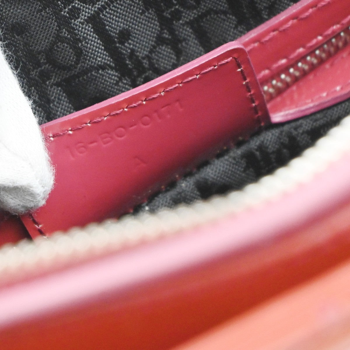 Christian Dior Vintage Lady Dior Bag Cannage Quilt Patent, RED, PATENT_LEATHER, Handbag