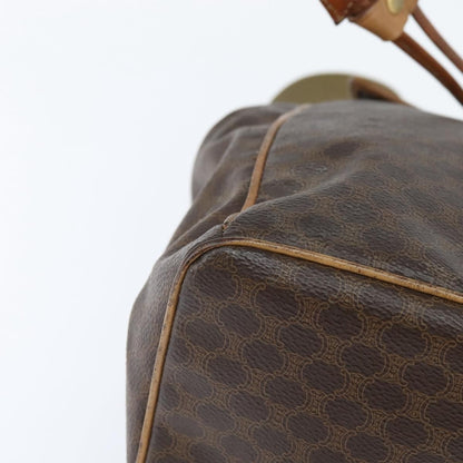 Celine Vintage Backpack Macadam Canvas, BROWN, CANVAS, Backpack