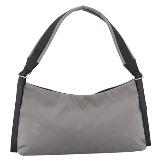 Salvatore Ferragamo Vintage Shoulder Bag Nylon, GRAY, NYLON, Shoulder bag