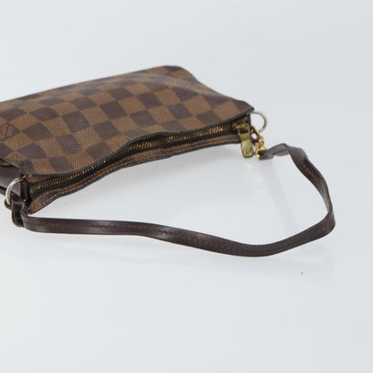 Louis Vuitton Navona Pochette Accessoires Damier, BROWN, CANVAS, Clutche & pouche