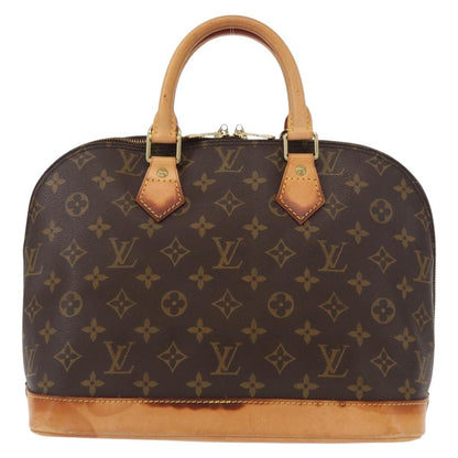 Louis Vuitton Alma Handbag Monogram Canvas, BROWN, CANVAS, Handbag