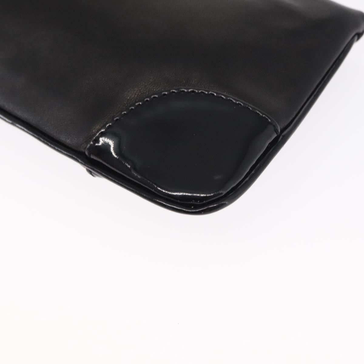 Chanel Camellia Clutch Bag Leather, BLACK, LEATHER, Clutche & pouche