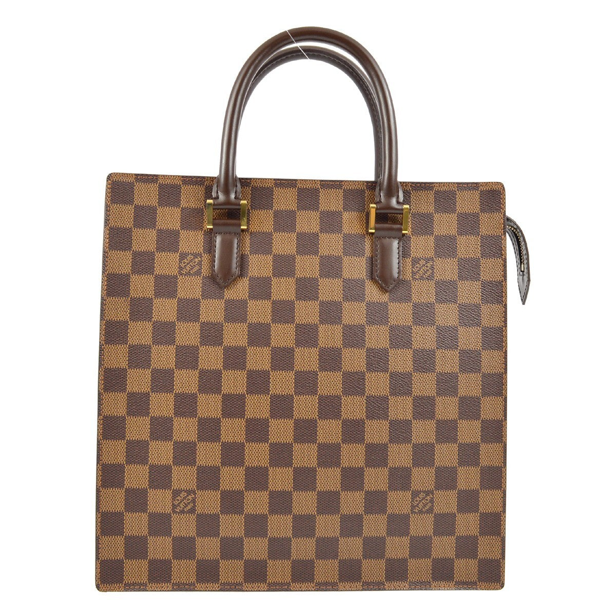 Louis Vuitton Venice Sac Plat Bag Damier, BROWN, CANVAS, Tote bag