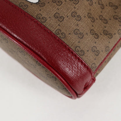 Gucci Doraemon Bucket Bag Printed Mini GG Coated Canvas, BEIGE, PVC, Handbag