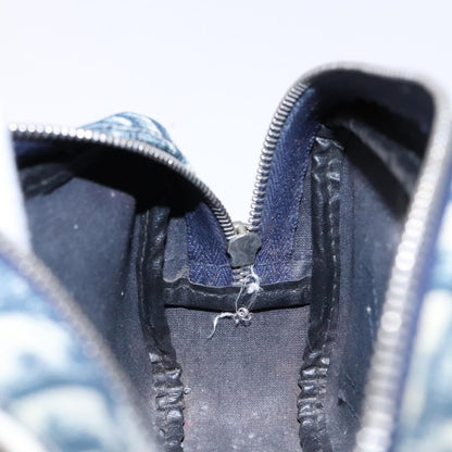 Christian Dior Vintage Trotter Pouch Diorissimo Canvas, NAVY, CANVAS, Clutche & pouche