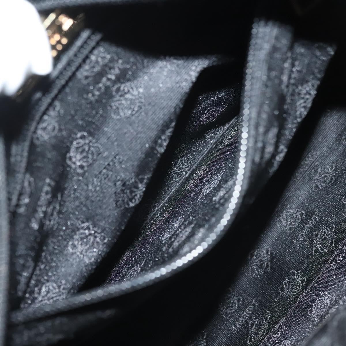 Loewe Anagram handbag Leather, BLACK, LEATHER, Handbag