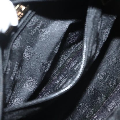 Loewe Anagram handbag Leather, BLACK, LEATHER, Handbag