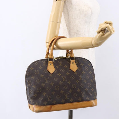 Louis Vuitton Alma Handbag Monogram Canvas, BROWN, CANVAS, Handbag