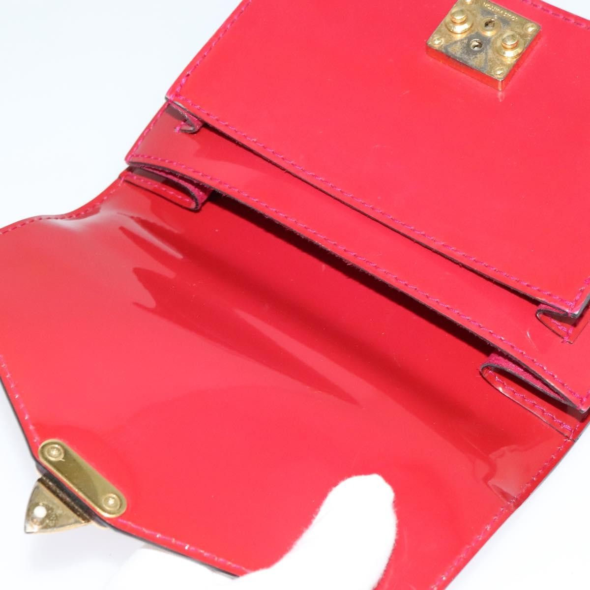 Louis Vuitton Monceau Handbag Vernis, BURGUNDY, PATENT_LEATHER, Handbag