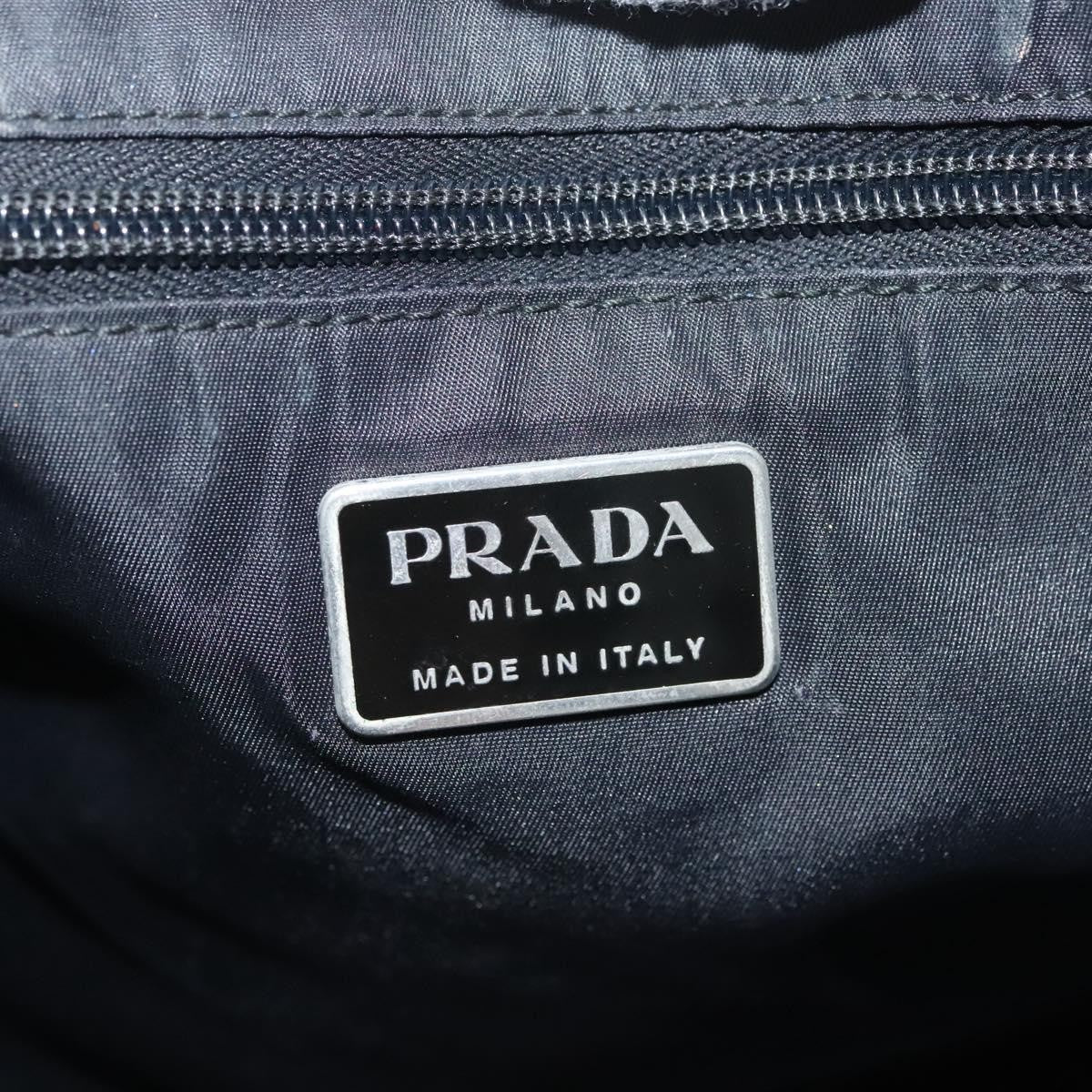 Prada Logo Flat Tote Bag. Nylon Tessuto, BLACK, NYLON, Handbag