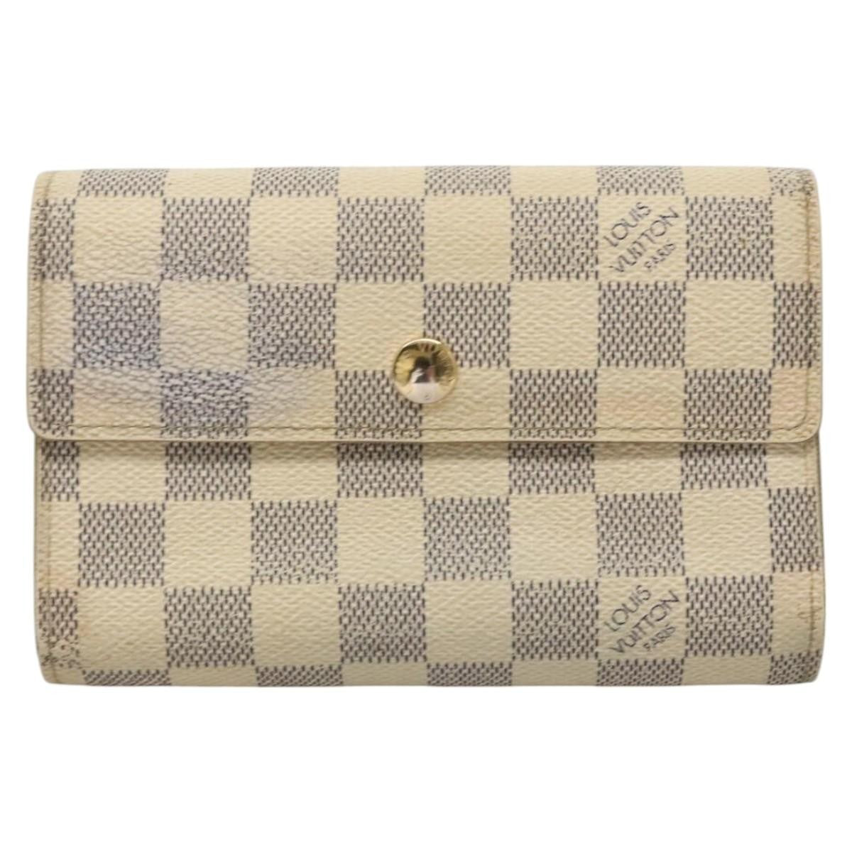 Louis Vuitton Alexandra Wallet Damier, WHITE, CANVAS, Wallets