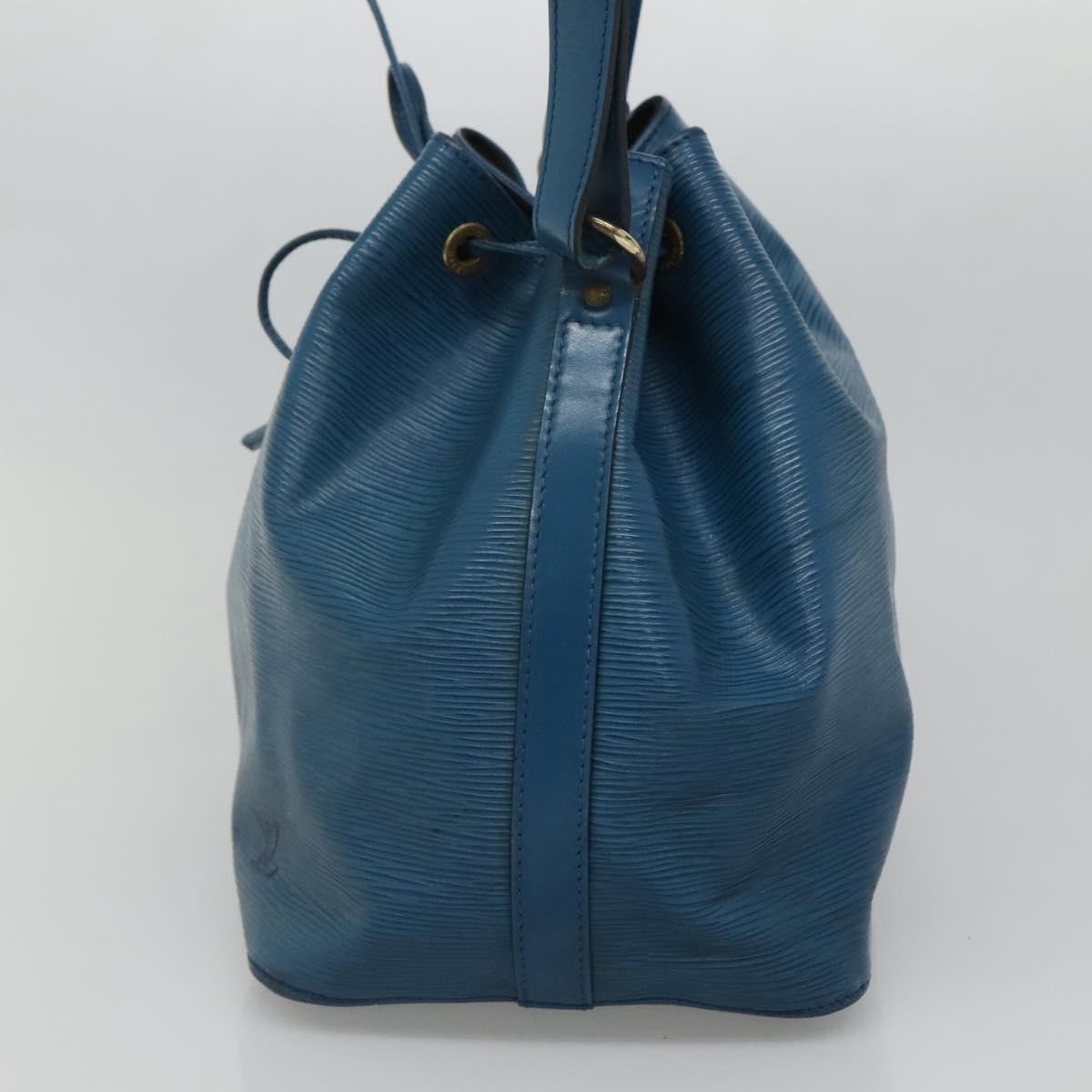 Louis Vuitton Petit Noe Handbag Epi Leather, BLUE, LEATHER, Handbag