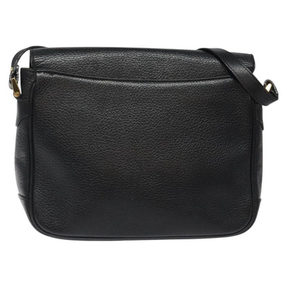 Burberry Flap Shoulder Bag Leather, BLACK, LEATHER, Shoulder bag
